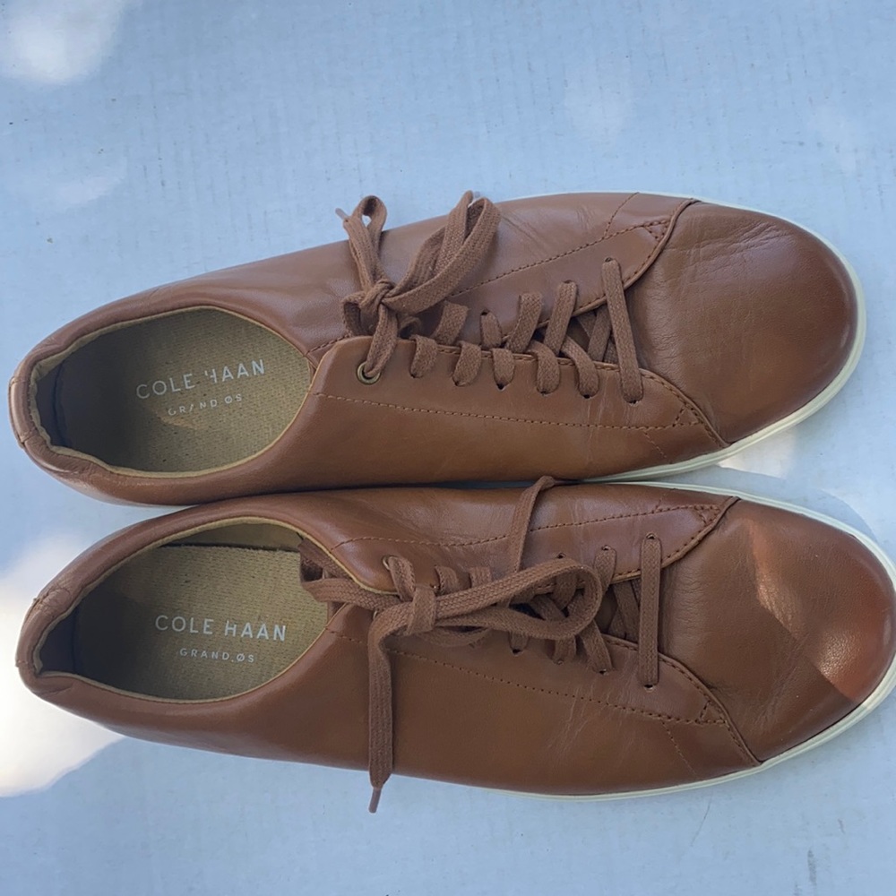 Cole Haan grand OS brown lace up casual shoes.